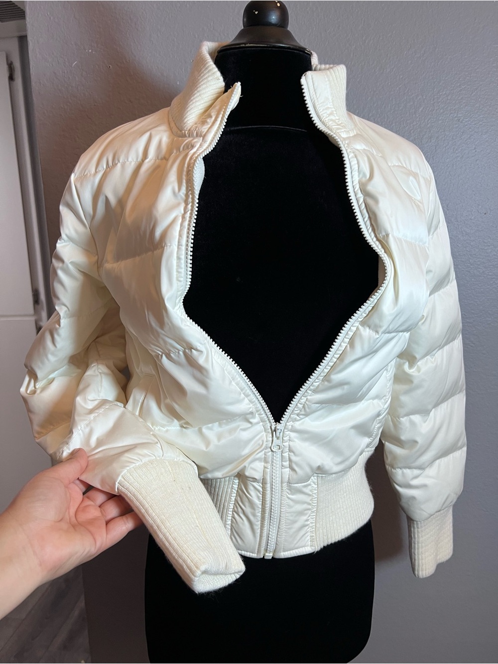 Old Navy Cream Puffer Jacket